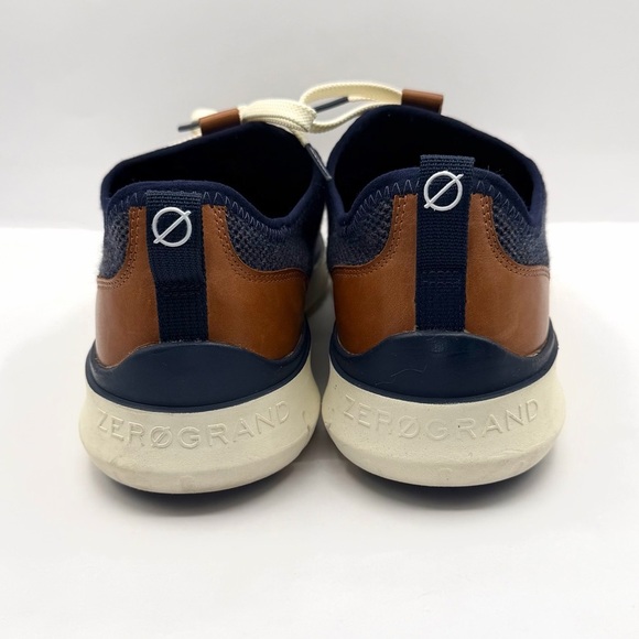 Cole Haan Generation ZERØGRAND Sneakers in NAVY BLUE STITCHLITE Size 11.5. New! Cole Haan navy knit Zerogrand Stitchlite Wingtip Oxford  main image 2